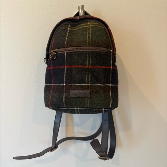 Barbour Caley Classic Tartan Plaid Backpack Zipper Outer Pocket Women main image 8